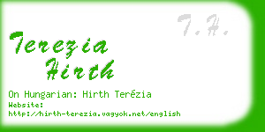 terezia hirth business card
