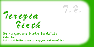 terezia hirth business card